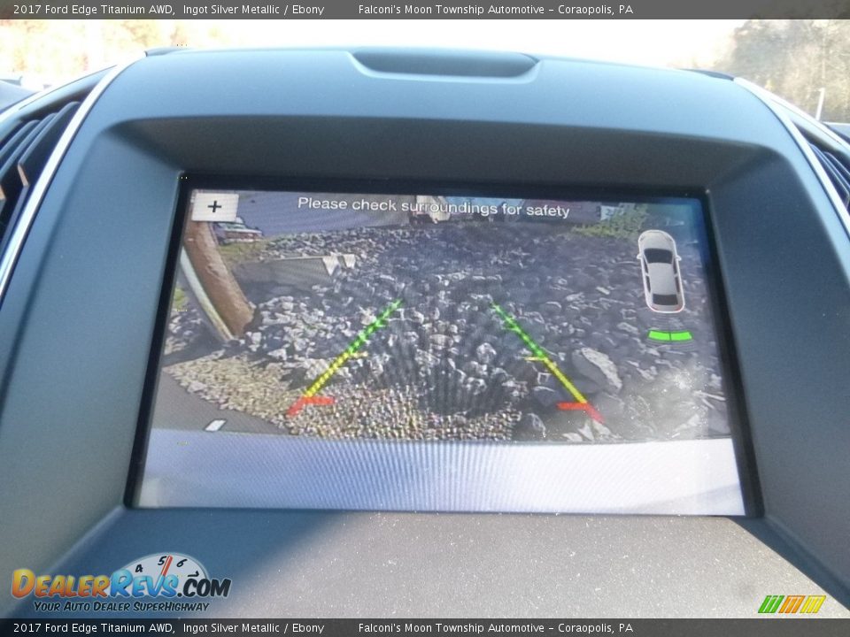 2017 Ford Edge Titanium AWD Ingot Silver Metallic / Ebony Photo #14
