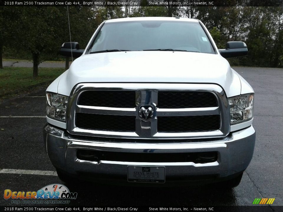 2018 Ram 2500 Tradesman Crew Cab 4x4 Bright White / Black/Diesel Gray Photo #3