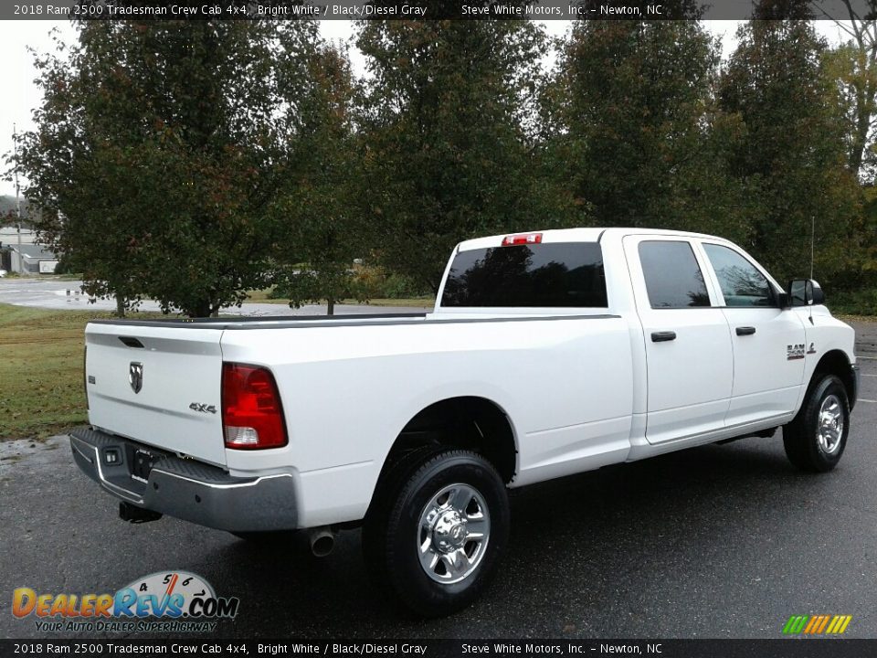 2018 Ram 2500 Tradesman Crew Cab 4x4 Bright White / Black/Diesel Gray Photo #6