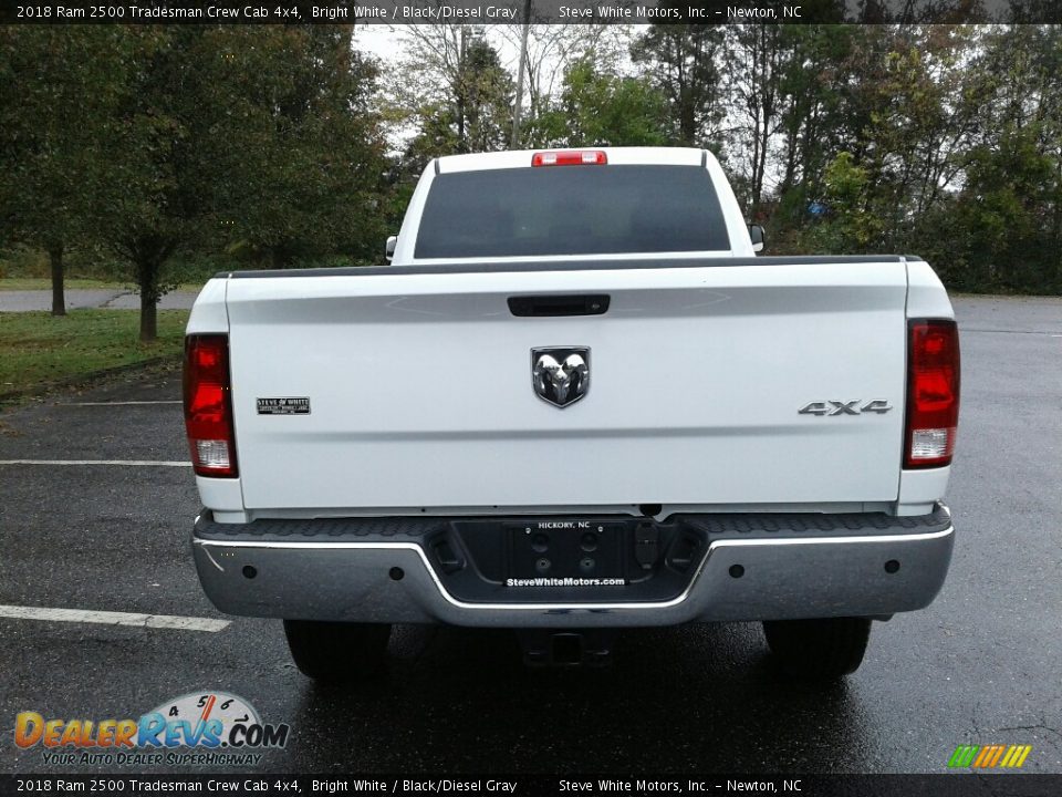 2018 Ram 2500 Tradesman Crew Cab 4x4 Bright White / Black/Diesel Gray Photo #7