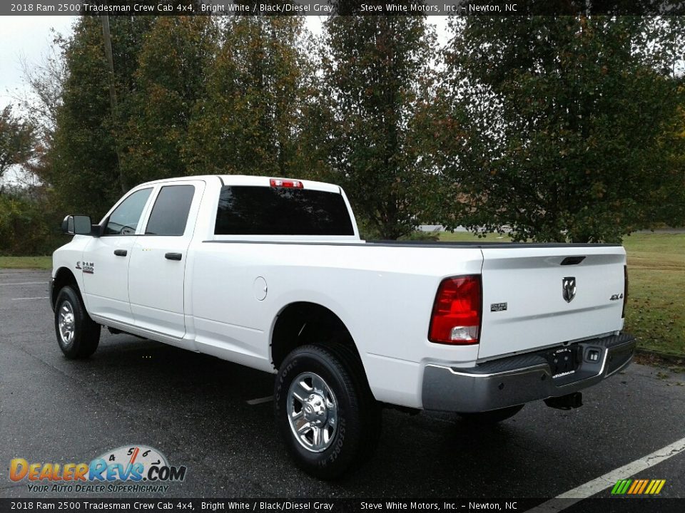 2018 Ram 2500 Tradesman Crew Cab 4x4 Bright White / Black/Diesel Gray Photo #8