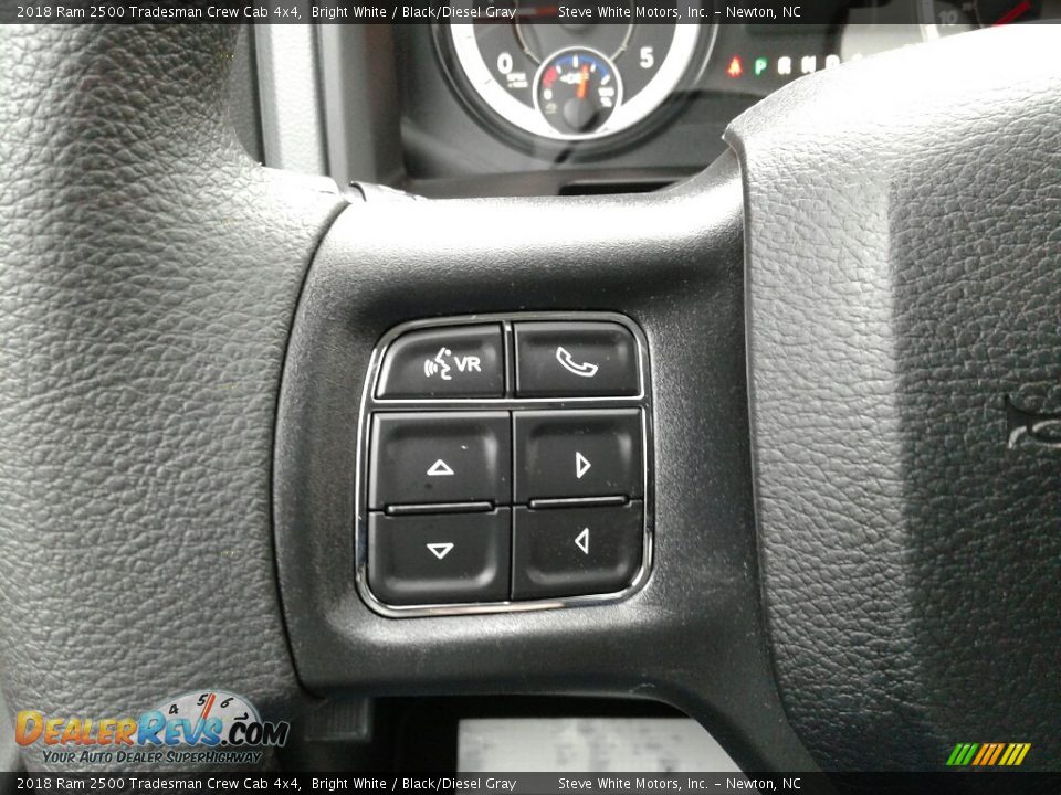 2018 Ram 2500 Tradesman Crew Cab 4x4 Bright White / Black/Diesel Gray Photo #15