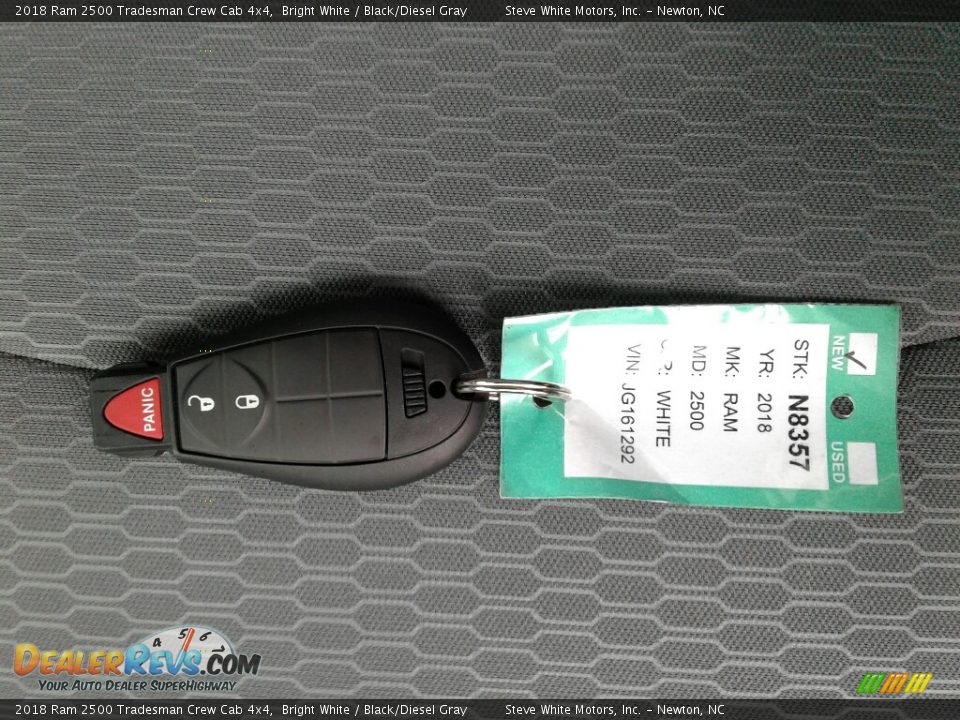 2018 Ram 2500 Tradesman Crew Cab 4x4 Bright White / Black/Diesel Gray Photo #28