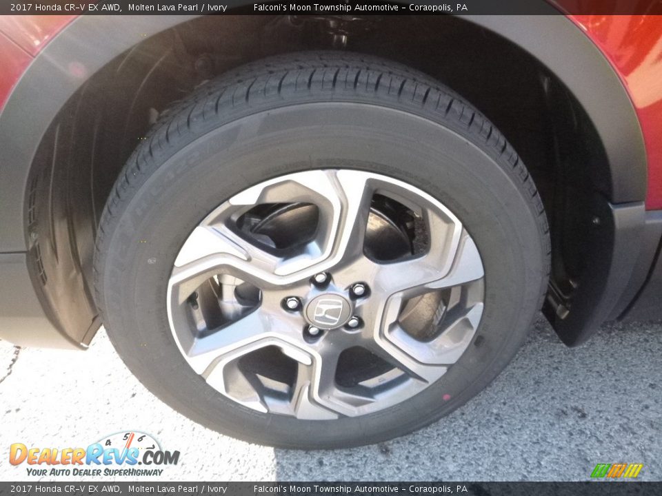 2017 Honda CR-V EX AWD Molten Lava Pearl / Ivory Photo #7