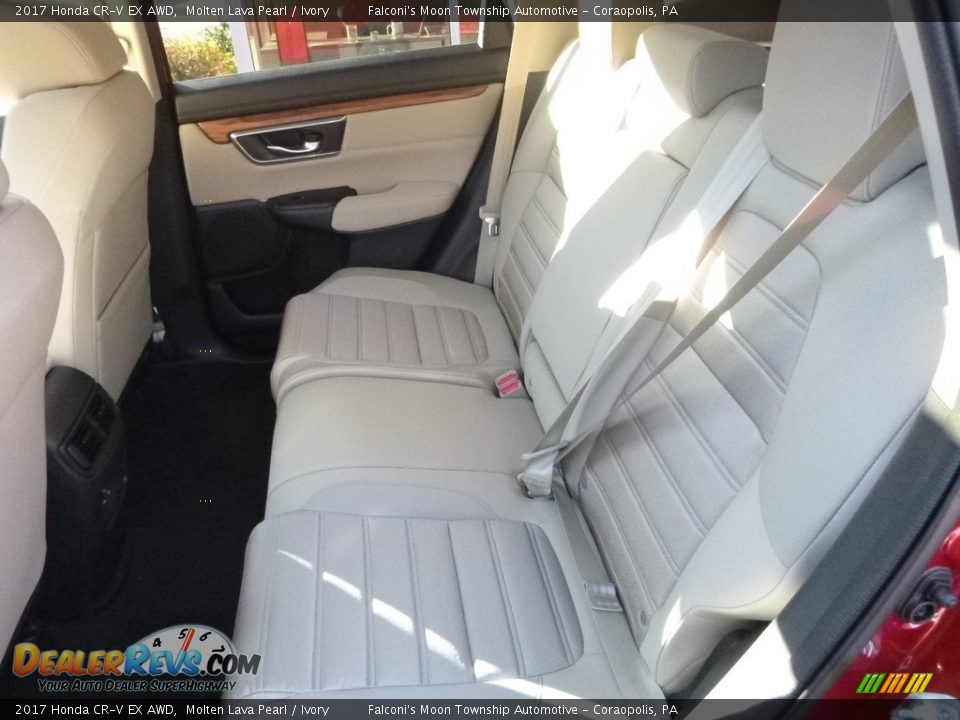 2017 Honda CR-V EX AWD Molten Lava Pearl / Ivory Photo #9
