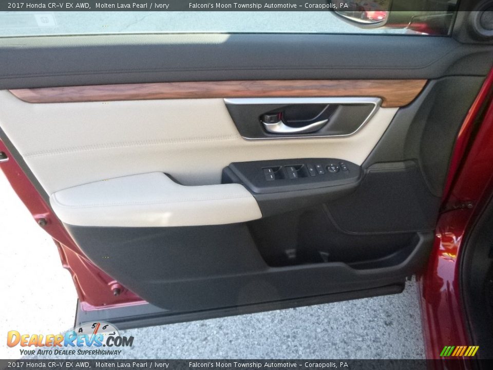 2017 Honda CR-V EX AWD Molten Lava Pearl / Ivory Photo #11