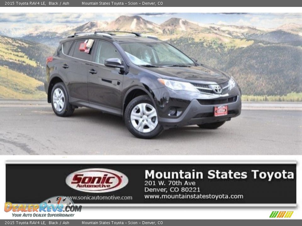 2015 Toyota RAV4 LE Black / Ash Photo #1