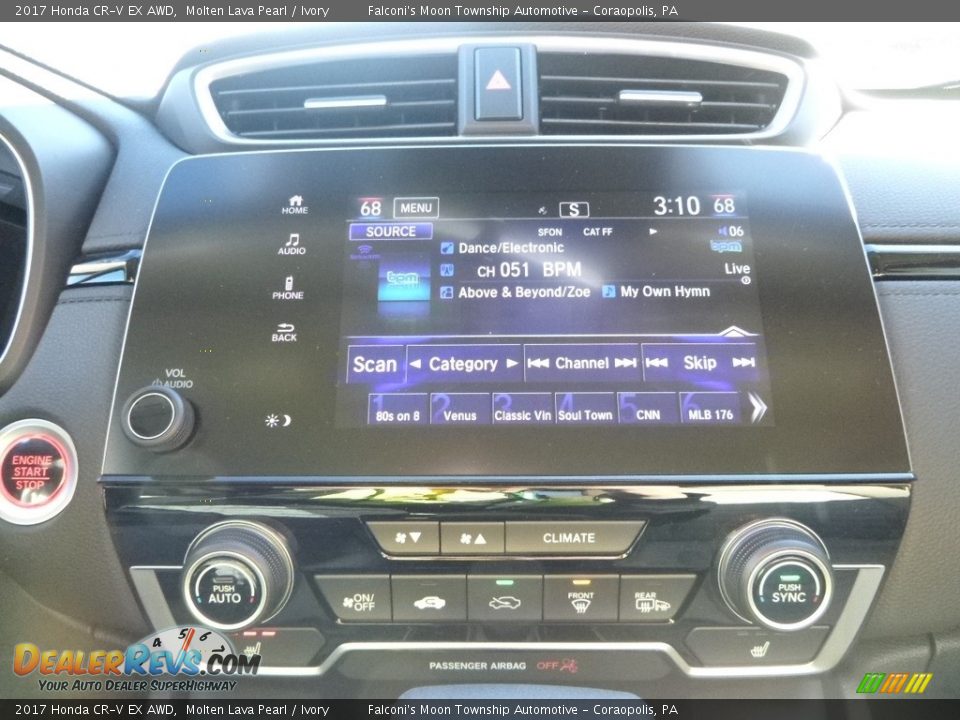 2017 Honda CR-V EX AWD Molten Lava Pearl / Ivory Photo #14