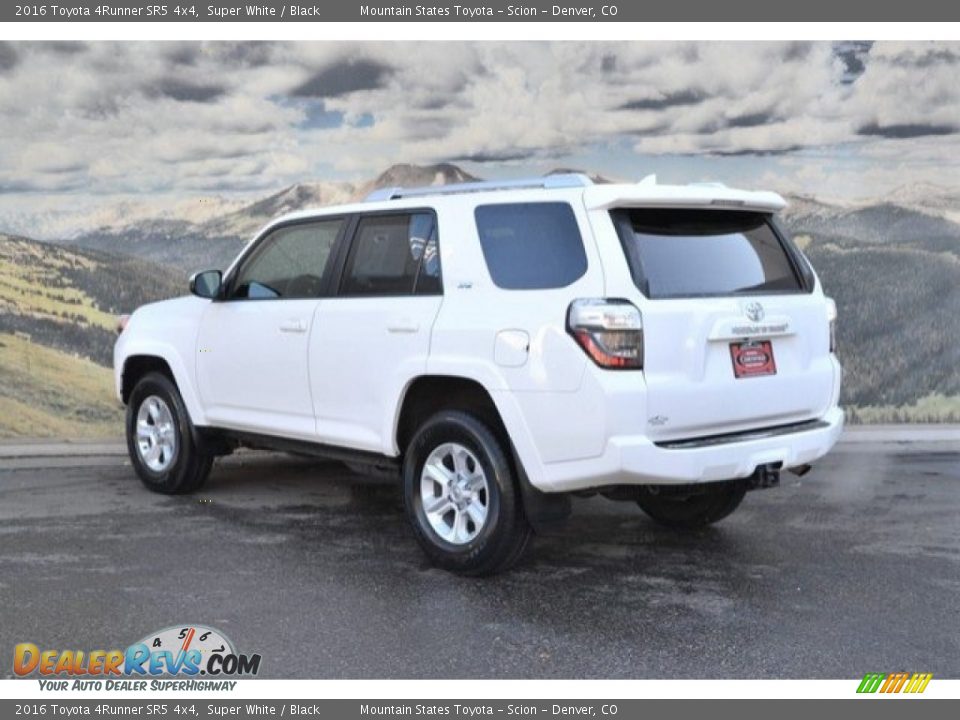 2016 Toyota 4Runner SR5 4x4 Super White / Black Photo #8