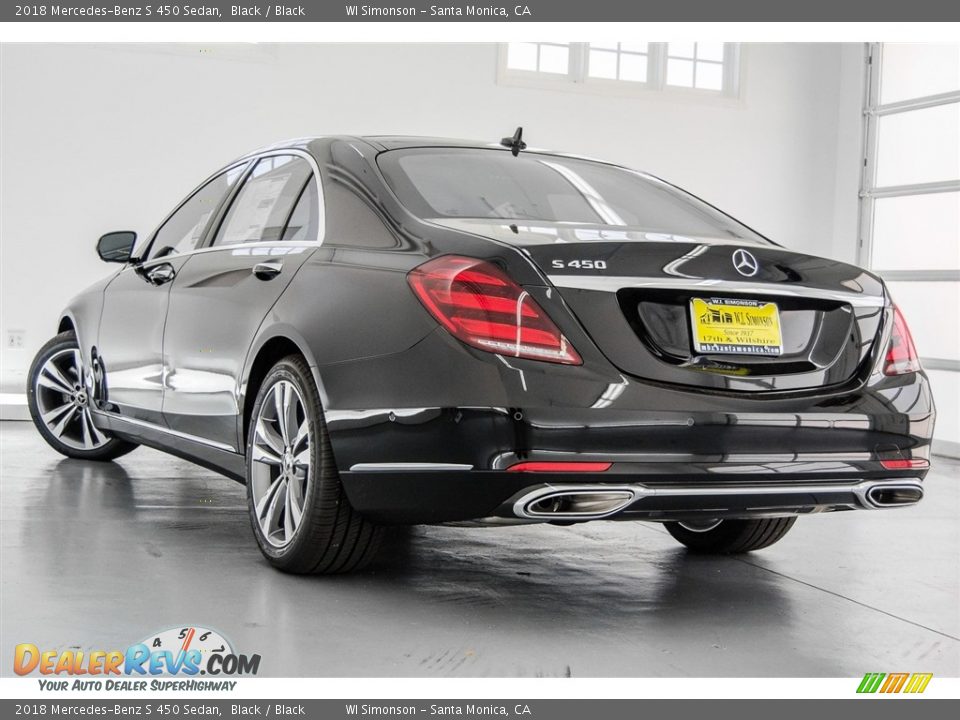 2018 Mercedes-Benz S 450 Sedan Black / Black Photo #3