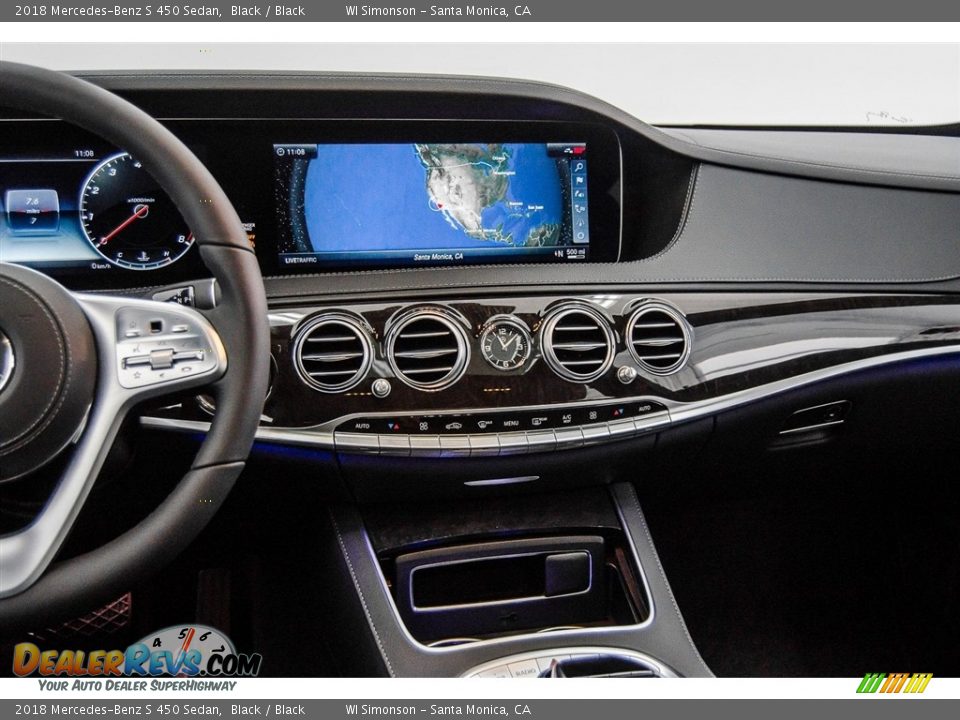 2018 Mercedes-Benz S 450 Sedan Black / Black Photo #5