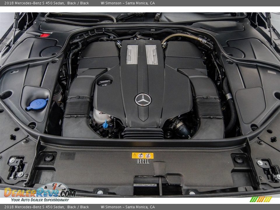 2018 Mercedes-Benz S 450 Sedan Black / Black Photo #8