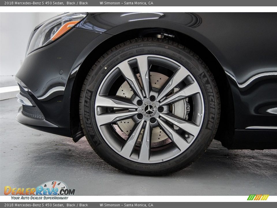 2018 Mercedes-Benz S 450 Sedan Black / Black Photo #9