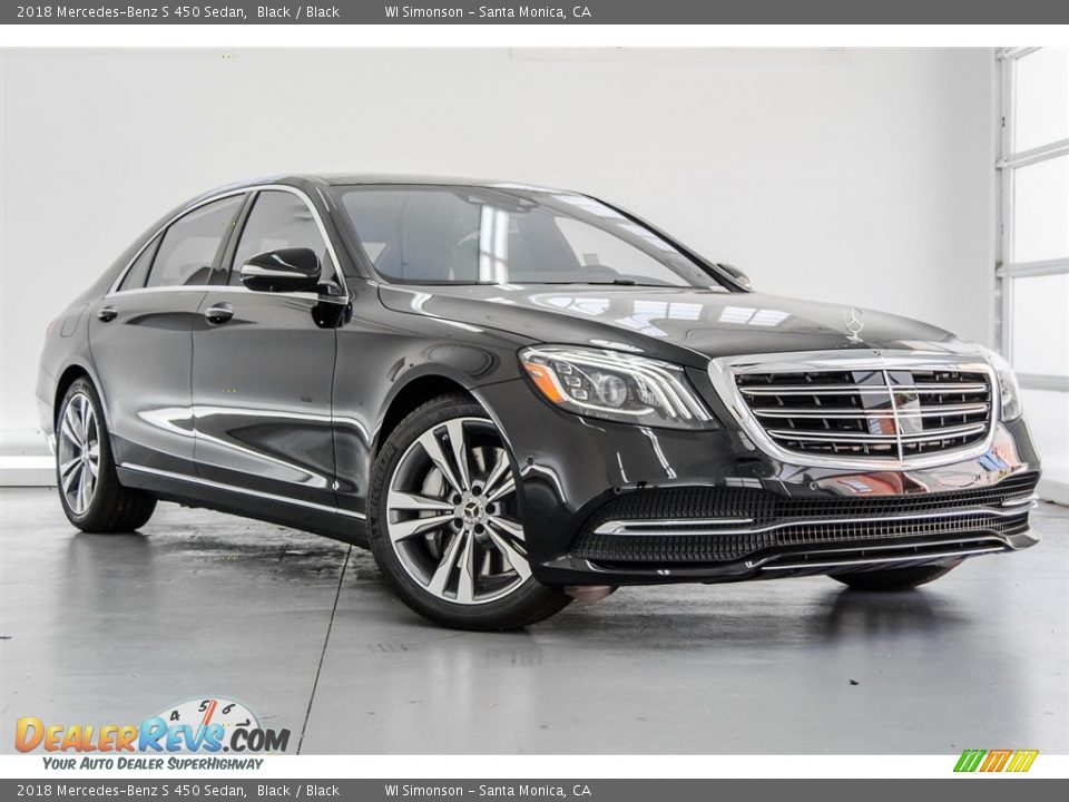 2018 Mercedes-Benz S 450 Sedan Black / Black Photo #12