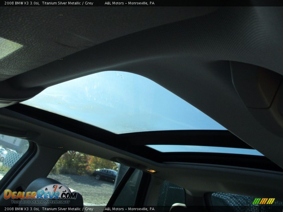 2008 BMW X3 3.0si Titanium Silver Metallic / Grey Photo #10