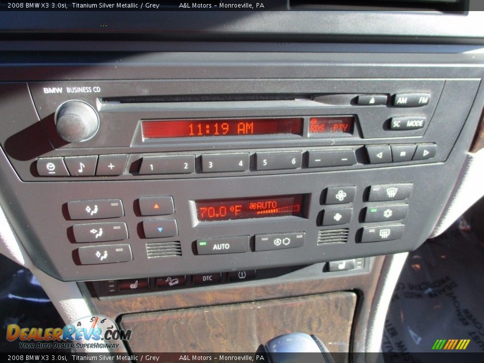 2008 BMW X3 3.0si Titanium Silver Metallic / Grey Photo #15