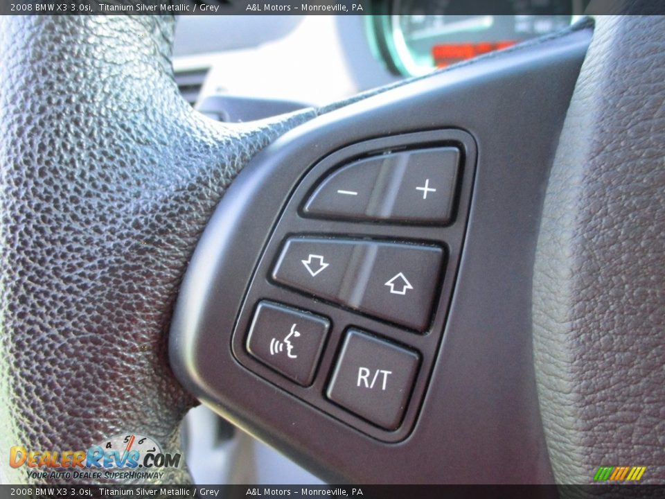 2008 BMW X3 3.0si Titanium Silver Metallic / Grey Photo #17