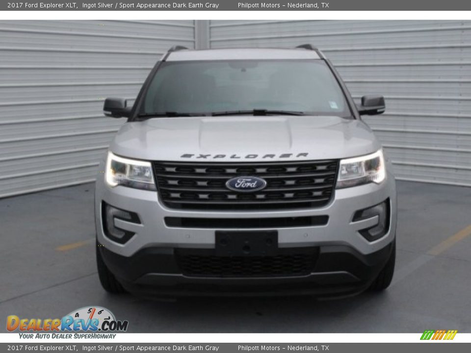 2017 Ford Explorer XLT Ingot Silver / Sport Appearance Dark Earth Gray Photo #2