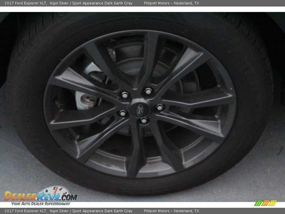 2017 Ford Explorer XLT Ingot Silver / Sport Appearance Dark Earth Gray Photo #4