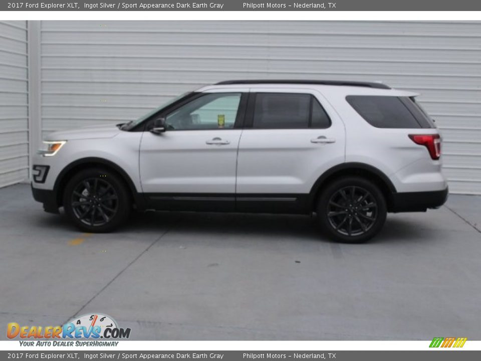 2017 Ford Explorer XLT Ingot Silver / Sport Appearance Dark Earth Gray Photo #5