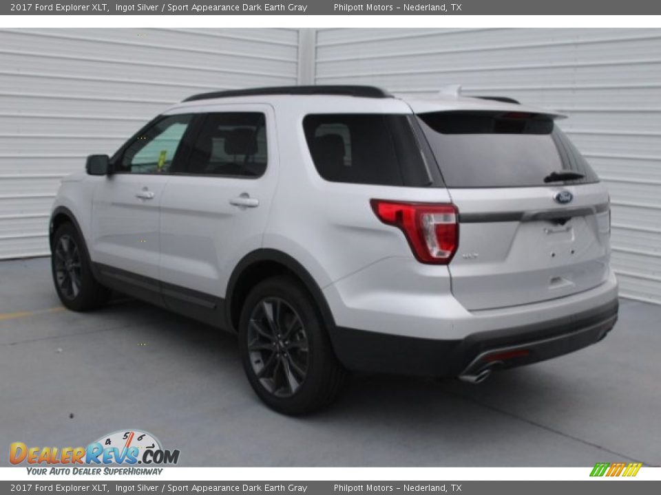 2017 Ford Explorer XLT Ingot Silver / Sport Appearance Dark Earth Gray Photo #6
