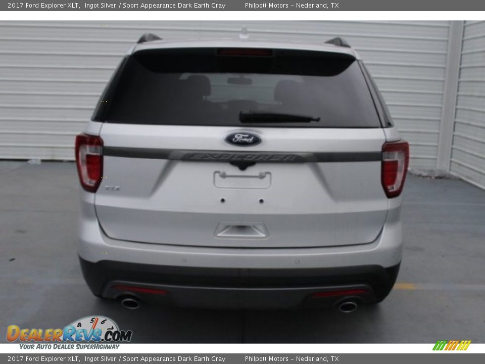 2017 Ford Explorer XLT Ingot Silver / Sport Appearance Dark Earth Gray Photo #7