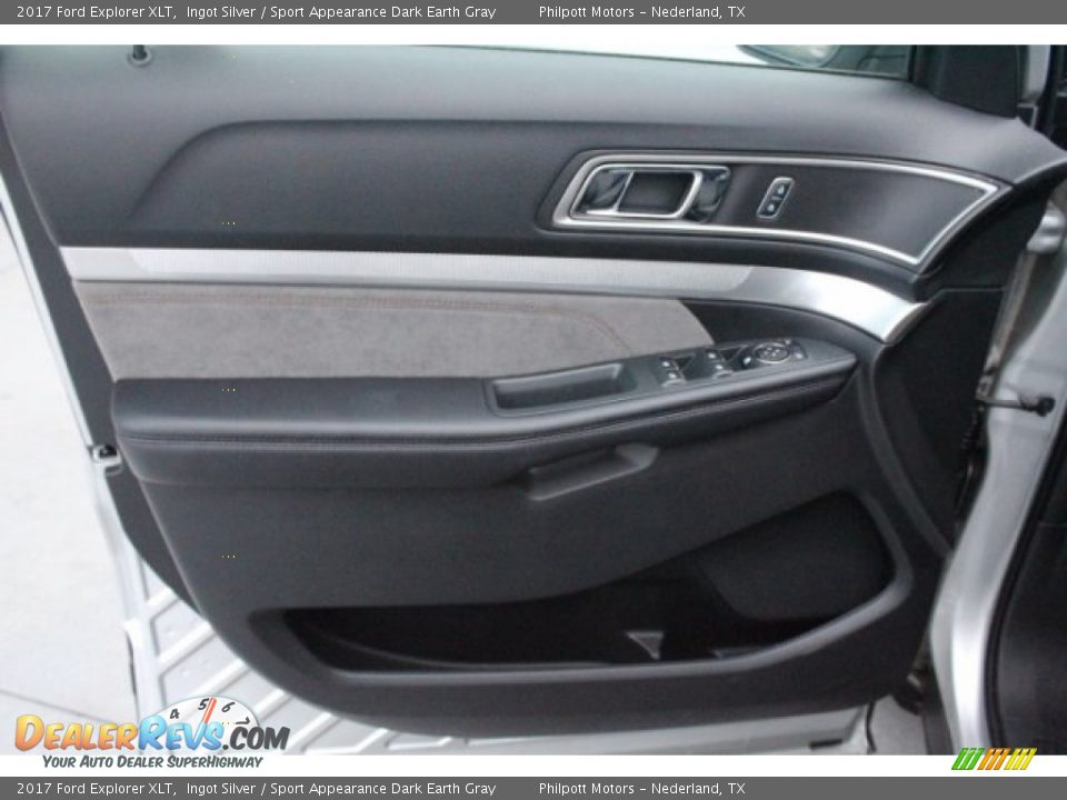 2017 Ford Explorer XLT Ingot Silver / Sport Appearance Dark Earth Gray Photo #8