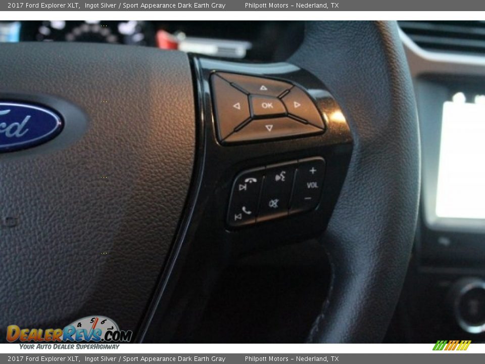 2017 Ford Explorer XLT Ingot Silver / Sport Appearance Dark Earth Gray Photo #17