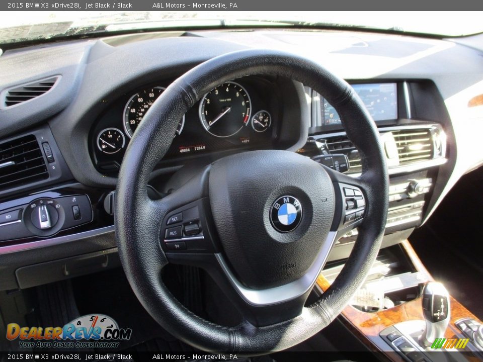 2015 BMW X3 xDrive28i Jet Black / Black Photo #10