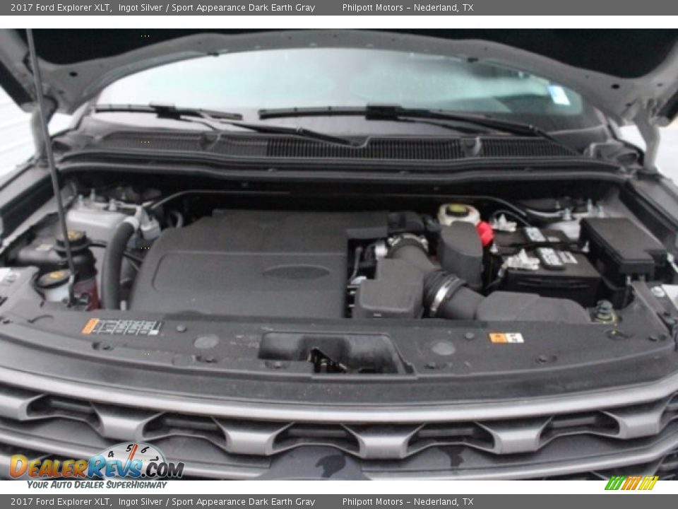 2017 Ford Explorer XLT Ingot Silver / Sport Appearance Dark Earth Gray Photo #25