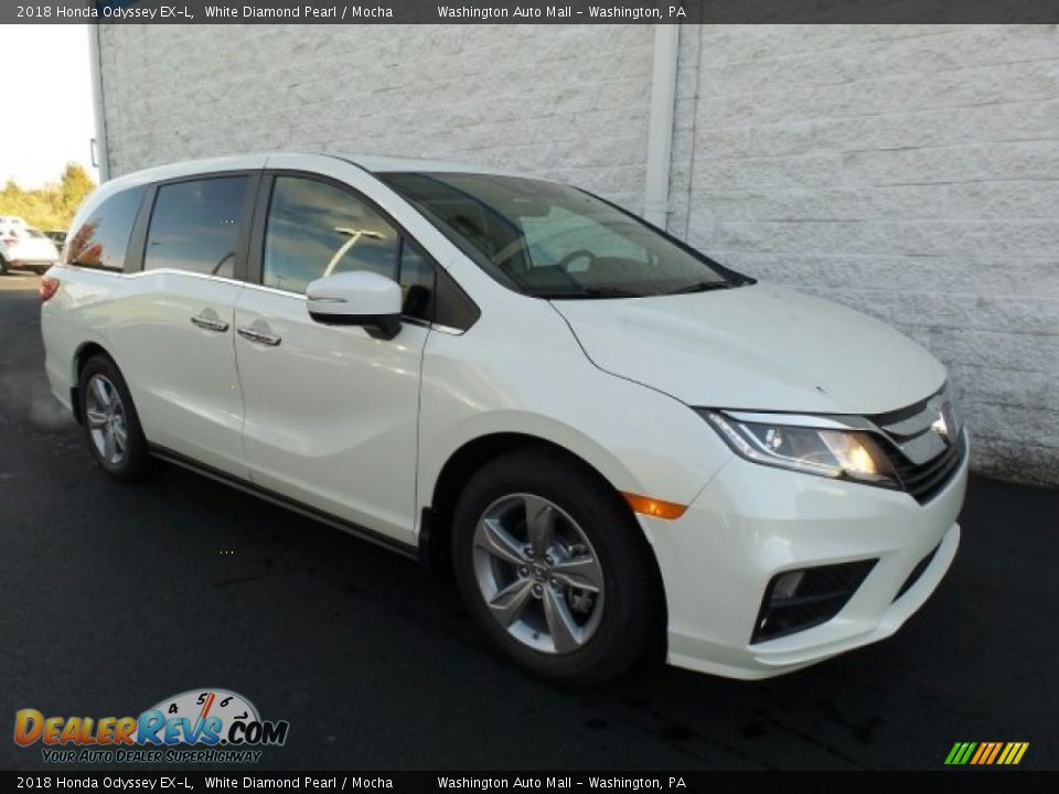 2018 Honda Odyssey EX-L White Diamond Pearl / Mocha Photo #1