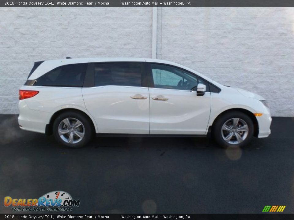 2018 Honda Odyssey EX-L White Diamond Pearl / Mocha Photo #2