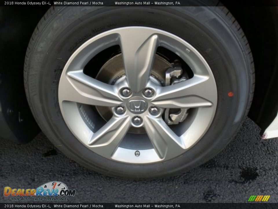 2018 Honda Odyssey EX-L White Diamond Pearl / Mocha Photo #4