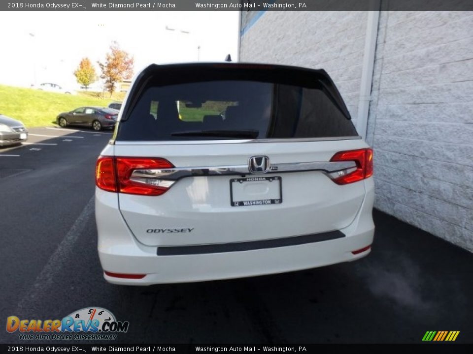 2018 Honda Odyssey EX-L White Diamond Pearl / Mocha Photo #7