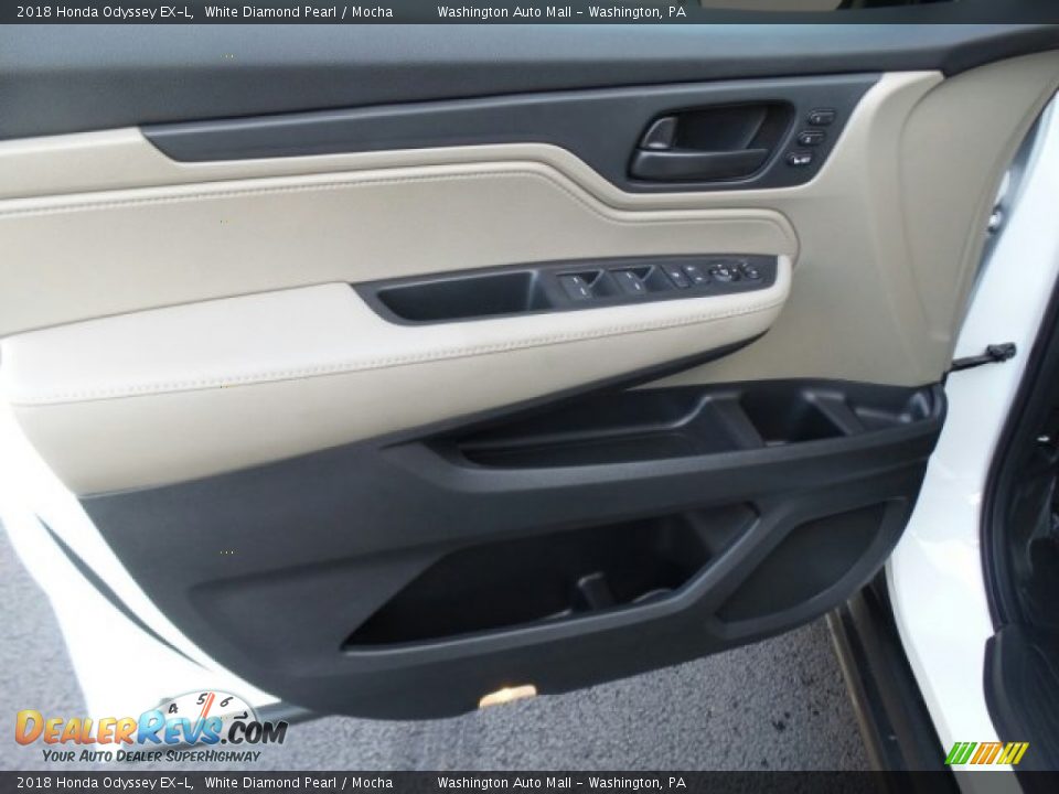 2018 Honda Odyssey EX-L White Diamond Pearl / Mocha Photo #14