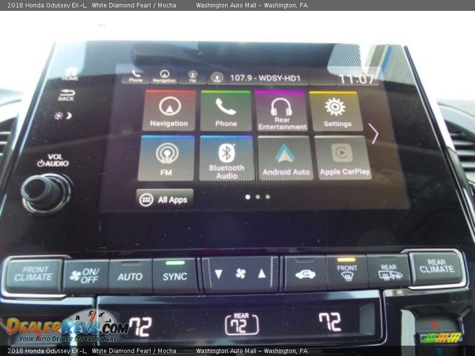 2018 Honda Odyssey EX-L White Diamond Pearl / Mocha Photo #24