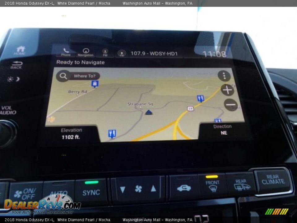 2018 Honda Odyssey EX-L White Diamond Pearl / Mocha Photo #25