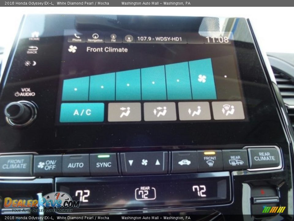2018 Honda Odyssey EX-L White Diamond Pearl / Mocha Photo #27