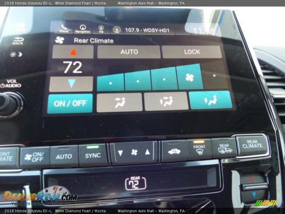 2018 Honda Odyssey EX-L White Diamond Pearl / Mocha Photo #28