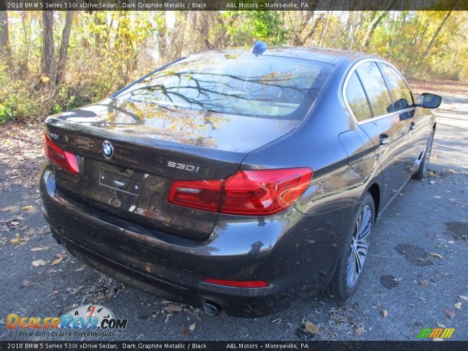 2018 BMW 5 Series 530i xDrive Sedan Dark Graphite Metallic / Black Photo #3