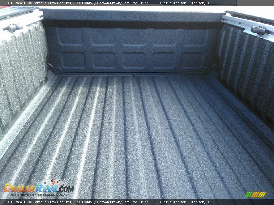 2018 Ram 1500 Laramie Crew Cab 4x4 Pearl White / Canyon Brown/Light Frost Beige Photo #15