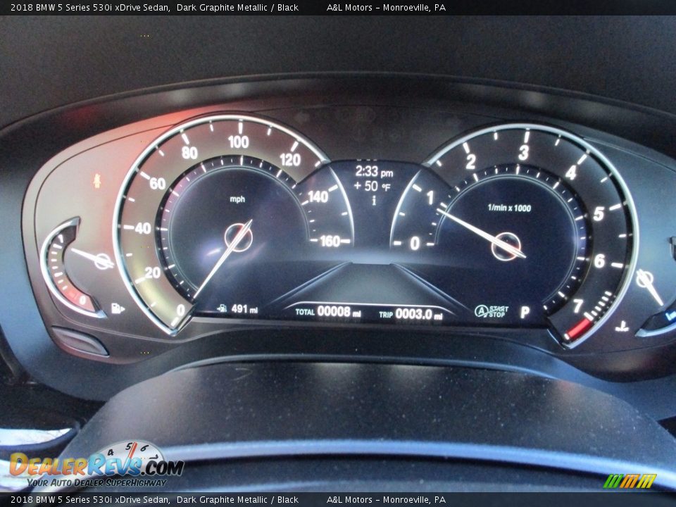 2018 BMW 5 Series 530i xDrive Sedan Gauges Photo #20