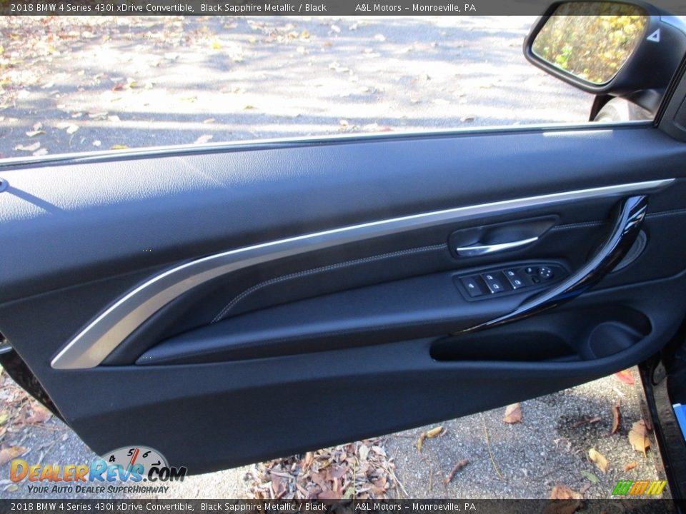 2018 BMW 4 Series 430i xDrive Convertible Black Sapphire Metallic / Black Photo #5