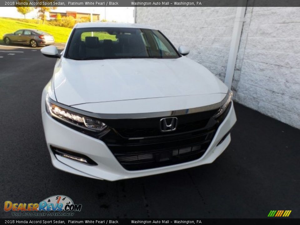 2018 Honda Accord Sport Sedan Platinum White Pearl / Black Photo #3