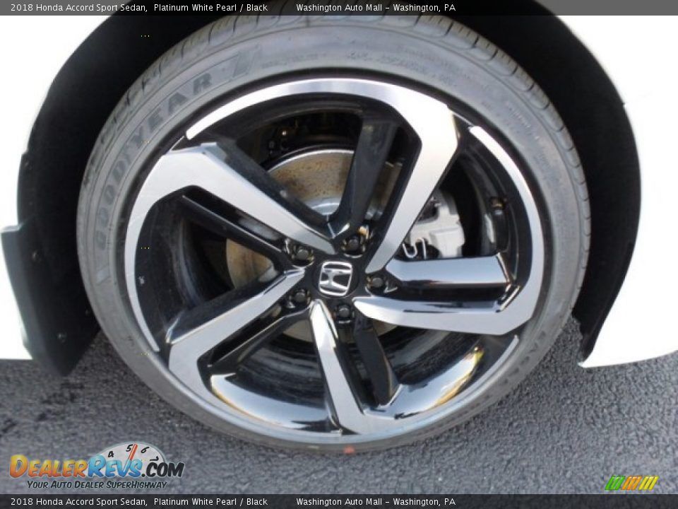 2018 Honda Accord Sport Sedan Platinum White Pearl / Black Photo #4