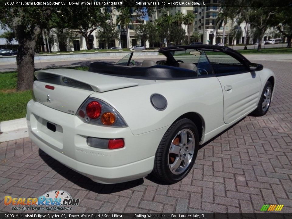 2003 Mitsubishi Eclipse Spyder GS Dover White Pearl / Sand Blast Photo #1