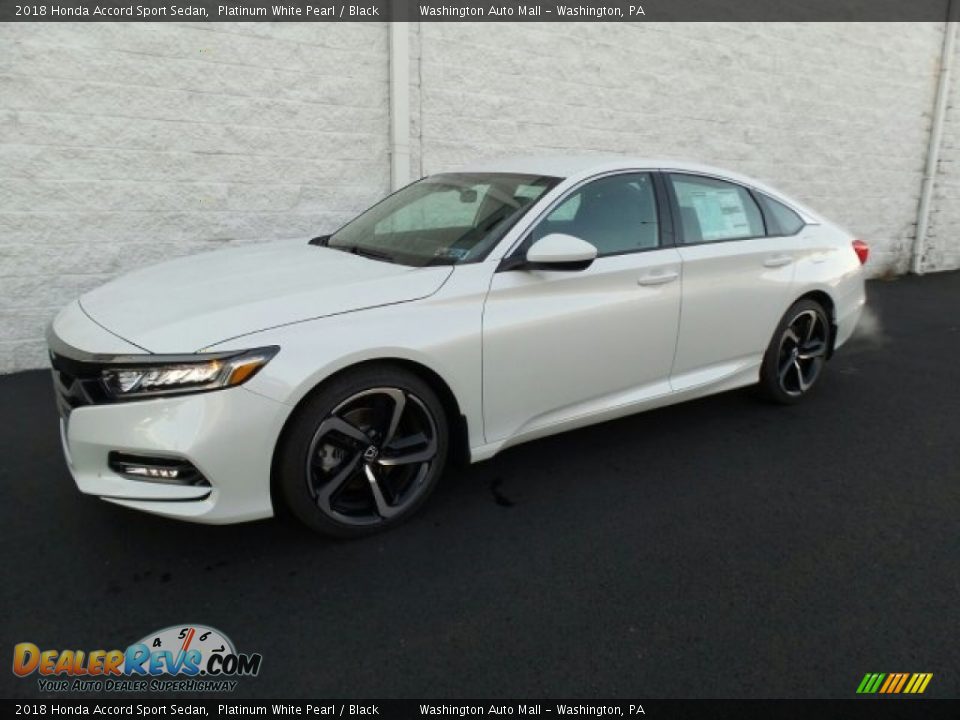 2018 Honda Accord Sport Sedan Platinum White Pearl / Black Photo #5