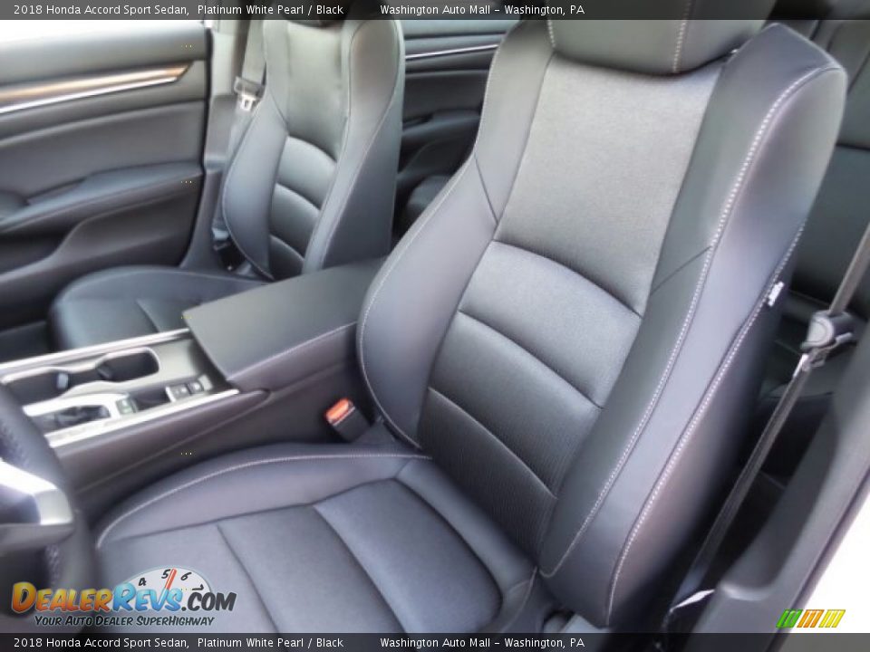 2018 Honda Accord Sport Sedan Platinum White Pearl / Black Photo #9