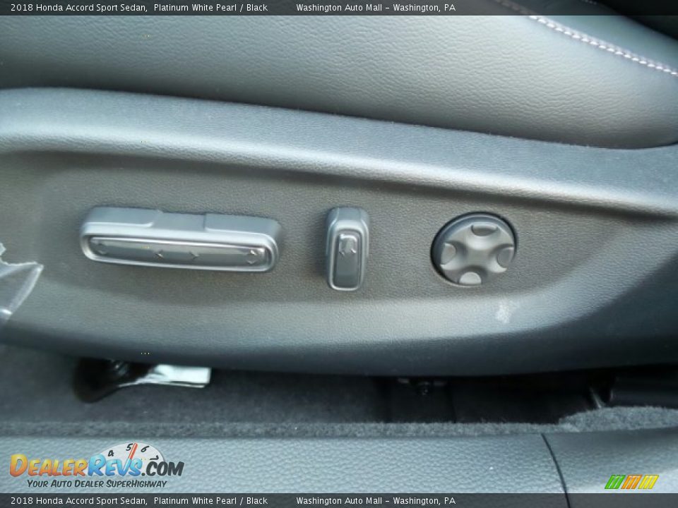 2018 Honda Accord Sport Sedan Platinum White Pearl / Black Photo #14