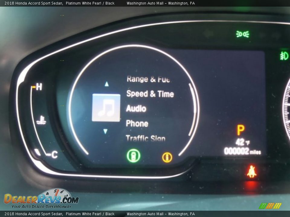 2018 Honda Accord Sport Sedan Platinum White Pearl / Black Photo #16